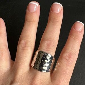 Hammered Silver Ring